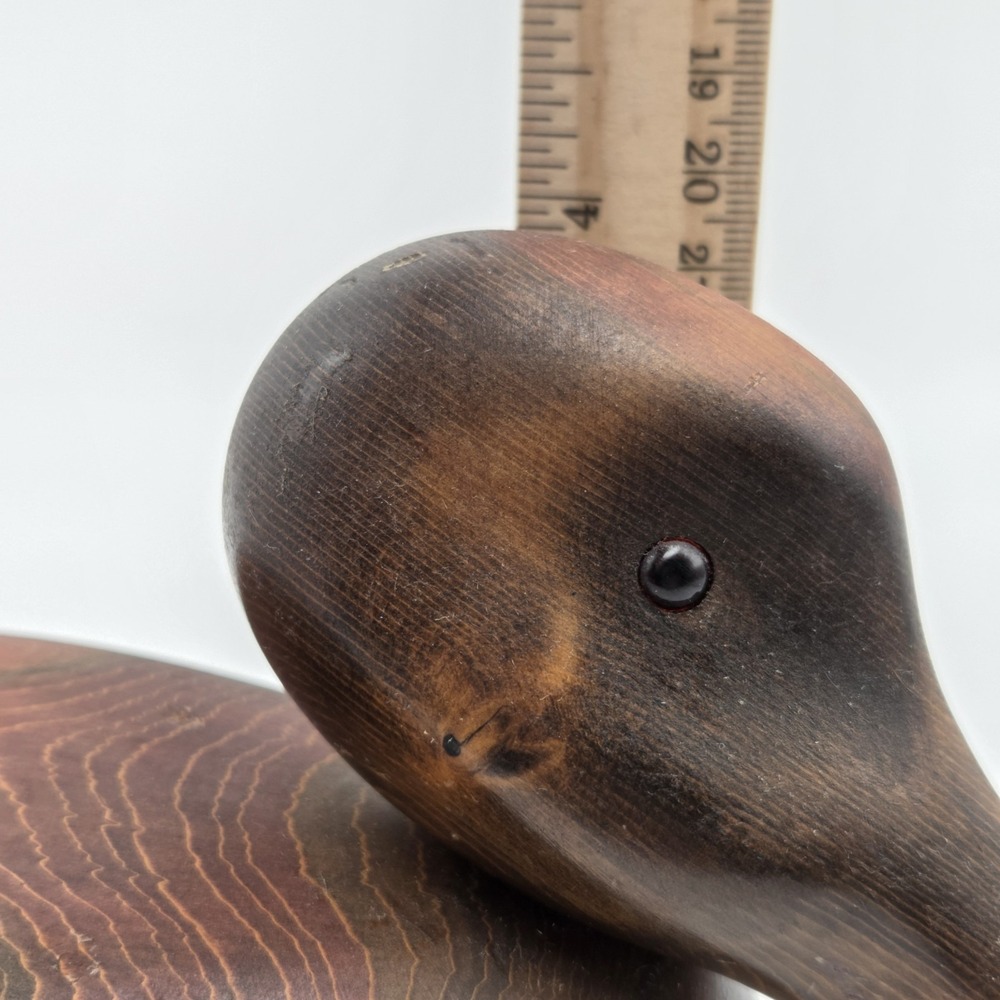 Vintage Bundy & Company John E. Bundy Wooden Duck Decoy Carving Signed - Picture 14 of 15